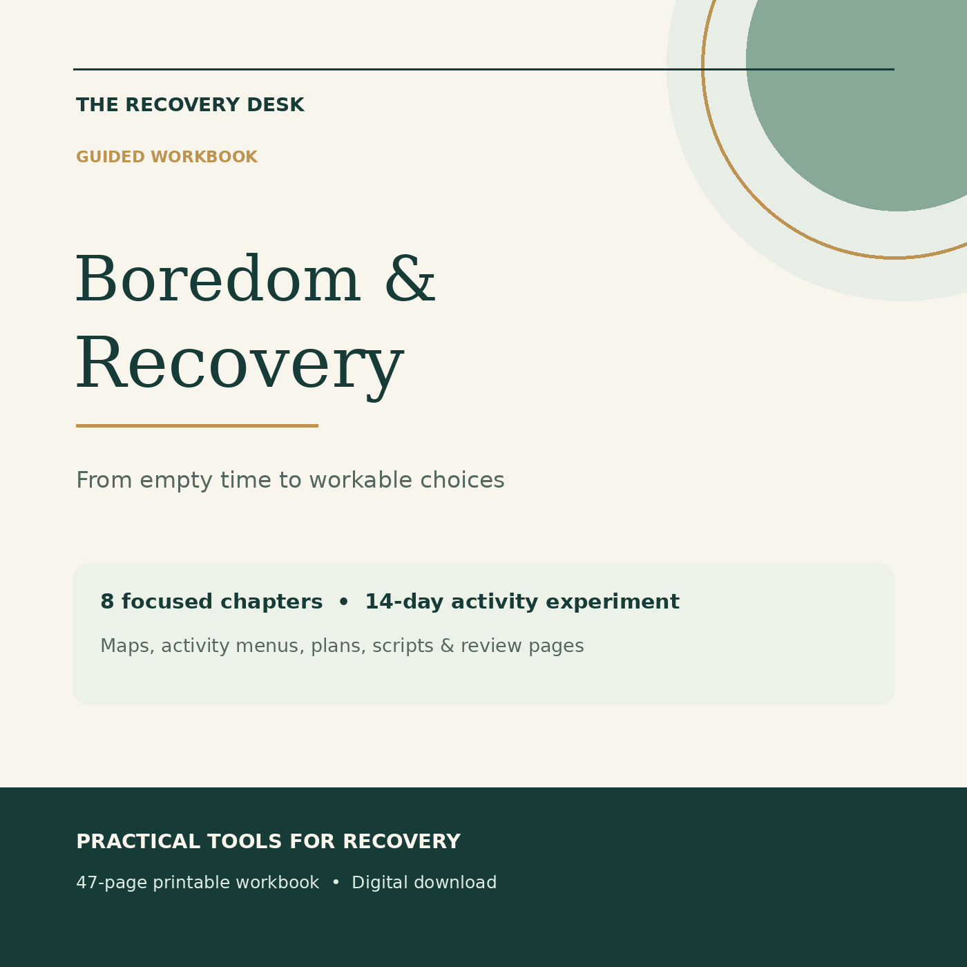 Cover of Boredom & Recovery